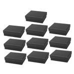 minkissy 10'Lu Kutular Mücevher kutusu kapaklı kutular mücevher kutuları takı vitrinler halka durumlarda kolye saklama kutuları basit takı tutucu halka vitrinler karton Black