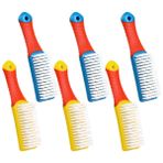 minkissy 6 Adet ayakkabı fırçası ovma temizlik fırçası için temizleme araçları fırçalama temizleme fırçası giysi fırçası ayakkabı temizleme fırçası çamaşır aracı plastik Blue