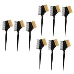 minkissy 9 Tarak Salon Saç Boyama Seti Diy Fırçalar Renk Tonu Tarağı Saç Boyası Renk Fırçası Saç Boyası Aplikatörü Sakal Rengi Fırçası Alet Çantası Karın Kası Yumuşak Kürk Fırçası