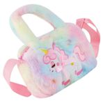 minkissy Çapraz Askılı Çanta Unicorn Çantalar Çocuklar İçin Omuz Askılı Yürümeye Başlayan Çocuklar Genç Tüylü Kızlar Yaz Çantası Kapitone Peluş Unicorn Çantalar Kızlar İçin Yumuşak