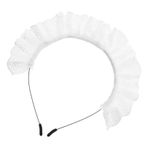 minkissy Japon hizmetçi saç bandı hizmetçi kostümü aksesuarları lolita kafa bandı dantel Kızlar Headdress dantel bandı vintage kafa bandı saç aksesuarları lolita başlığı beyaz