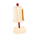 minkissy Kutu makyaj çıkarıcı pamuk kutusu Keychain Parfüm Standını İzle Anahtarlık parfüm ekranını izleyin Anahtarlık Parfüm Kılıfını İzleyin tezgah doku standı plastik Beige
