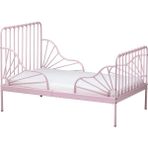Mınnen/luröy Uzayabilen Çocuk Karyolası Açık Pembe 80 x 200 Cm