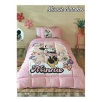 Minnie Garden Tek Kişilik Disney Lisanslı Lastikli Çarşaf Uyku Seti