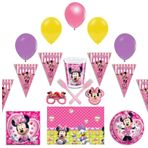 Minnie Mouse 8 Kişilik Doğum Günü Parti Malzemeleri Seti