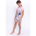Minnie Mouse Açık Pembe Kız Çocuk Şort Takım - 3 - 4 Yaş