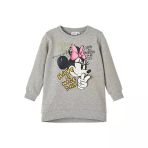Minnie Mouse Baskılı Oversize Kız Çocuk Sweatshirt-Günlük Kullanım