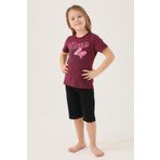 Minnie Mouse D4805-2 Yaban Mersini Kız Çocuk T-Shirt