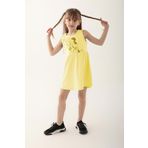 Minnie Mouse D4860-3 Sarı Kız Çocuk Elbise