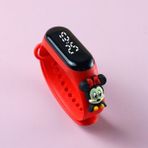 Minnie Mouse Dokunmatik LED Dijital Çocuk Saat - Kırmızı