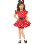 Minnie Mouse Elbise - 8 - 9 Yaş - Kırmızı