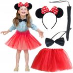 Minnie Mouse Kostüm S Etek Kuyruk Papyon Gösteri S (4767) - Lisinya