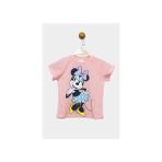 Minnie Mouse Lisanslı Kız Çocuk Tişört 21352 - 8 Yaş - Açık Pudra