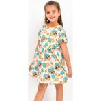 Minnie Mouse Lisanslı Turuncu Kız Çocuk Homewear Elbise - 3 - 4 Yaş