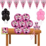 Minnie Mouse Mini Doğum Günü Parti Malzemeleri Süsleri Seti 16 Kişilik