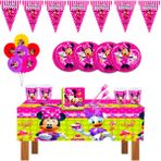 Minnie Mouse Mini Doğum Günü Parti Süsleri Süsleme Seti - 32 KİŞİLİK