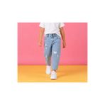 minny max Havuç Kesim Çocuk Destroylu Kot Jean Pantolon