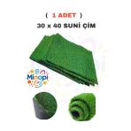 Minopi ( 1 Adet) Yapay Çim A3 30X40 Cm Maket Çim Dekoratif Yapay Çim Halı Teraryum Suni Çim