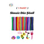 Minopi 1 Paket Şönil Renkli Paketi 25'li Renkli Tüylü Tel