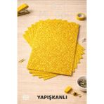 Minopi 10'lu Sarı Renk 50 x 70 cm Eva Simli Yapışkanlı Model Büyük Boy