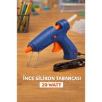Minopi 20 Watt Koruma Anahtarlı Silikon Tabancası 7 mm İnce Mum Silikon