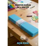 Minopi Açık Mavi Krapon Kağıdı 10'lu Paket Renkli El İşi Kağıdı Okul Anaokulu Süsleme