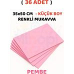 Minopi Açık Pembe Renkli Mukavva 36 Adet 35X50 cm Sert Karton Mukavva