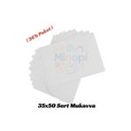 Minopi Beyaz Renkli Mukavva 36 Adet 35x50 cm Sert Karton Mukavva