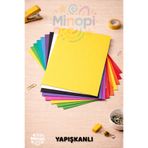 Minopi Karışık Renkli Yapışkanlı Eva Süngeri 20X30 cm 10'lu Paket 1.5 mm