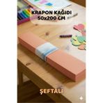 Minopi Şeftali Krapon Kağıdı 10'lu Paket Renkli El İşi Kağıdı Okul Anaokulu Süsleme