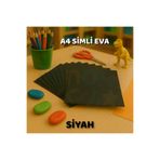 Minopi Simli EVA Süngeri A4 Siyah Renk 10’lu Set El İşi Okul ve Hobi Malzemesi