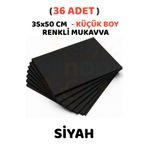Minopi Siyah Renkli Mukavva 36 Adet 35x50 cm Sert Karton Mukavva