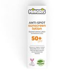 Minoris Leke Karşıtı Güneş Kremi Losyonu SPF 50+, Organik, Doğal & Mineral İçerikli, Hassas Ciltler İçin, Hipoalerjenik, Vegan, Suya Dayanıklı, Geniş Spektrumlu, Makyaj Bazı Olarak Uygun,
