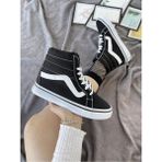 Minorista Unisex Siyah Boğazlı Sneaker Spor Ayakkabı - Beyaz - Siyah