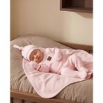 Minory Baby - %100 Pamuk 5'li Hastane Çıkışı Seti | Yenidoğan 5'li Set | Waffle Kumaş - Pembe