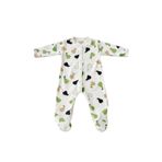 Minory Baby - Patikli Bebek Tulumu | Armut Motifli Çok Renkli 1 Ay