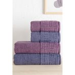 Minoset 4'lü Banyo Hamam Takımı 100% Pamuk (2 Adet 70x140 Havlu, 2 Adet 50x90 El, Yüz, Saç Havlu) - Yumuşak