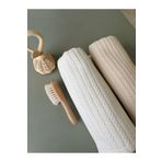 MİNT COLLECTİON Açık Kahve Örgü Pike Bebek Battaniyesi Mintcollection