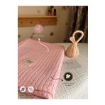 Mint Collection Örgü Pike Bebek Battaniyesi Pembe
