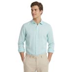 Mint Düz Regular Fit Uzun Dokuma Casual Gömlek