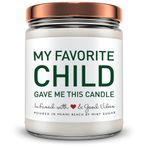 MINT SUGAR CANDLE COMPANY Anneler Günü veya Doğum Günü için Anne Mum Hediyeleri, Nane Şekeri Mum Şirketi 9oz Çiçek Çiçeği Aromalı Soya Mumu Mumu, ABD'de üretilmiştir, Komik Eşsiz Sevimli Anneler Kızı veya Oğlundan Hediye