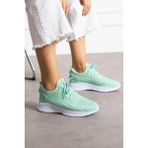 Mint Yeşili Beyaz Unisex Yıkanabilir Rahat Hava Alabilen Kokusuz Triko Spor Ayakkabı Sneaker 015