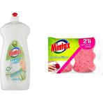 Mintax Losyon Bulaşık Deterjanı 1350 ml + Mintax Comfort Sünger - 135 ml