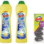 Mintax Ovma Kremi 2 x 750 ml Limon Kokulu +Mintax 4'lü Çelik Ovma Topu