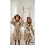 Minteks Soft %100 Pamuk Kapüşonlu Çocuk Bornozu - 13 - 14 Yaş - Bej