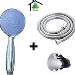 Mintev Mavi Mini Eco Duş Seti Krom Eco Hortum ve Mafsal