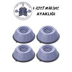 Mintola Gürültü Engelleyici Ve Kaymaz Titreşim Önleyici Kauçuk Ayak Pedleri Çamaşır Makinesi