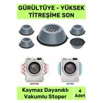 Mintola Yeni Üretim Gürültü Engelleyici Titreşim Önleyici Kauçuk Çamaşır Bulaşık Makinesi 4 Adet Ayak Pedi