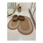 Mıntors Home Jüt , Hasır ,banyo Paspas Takımı, Banyo Sepet Takımı, Klozet Takımı