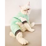 Minty Palm Kalın Penye Kedi Tulum Pijama M